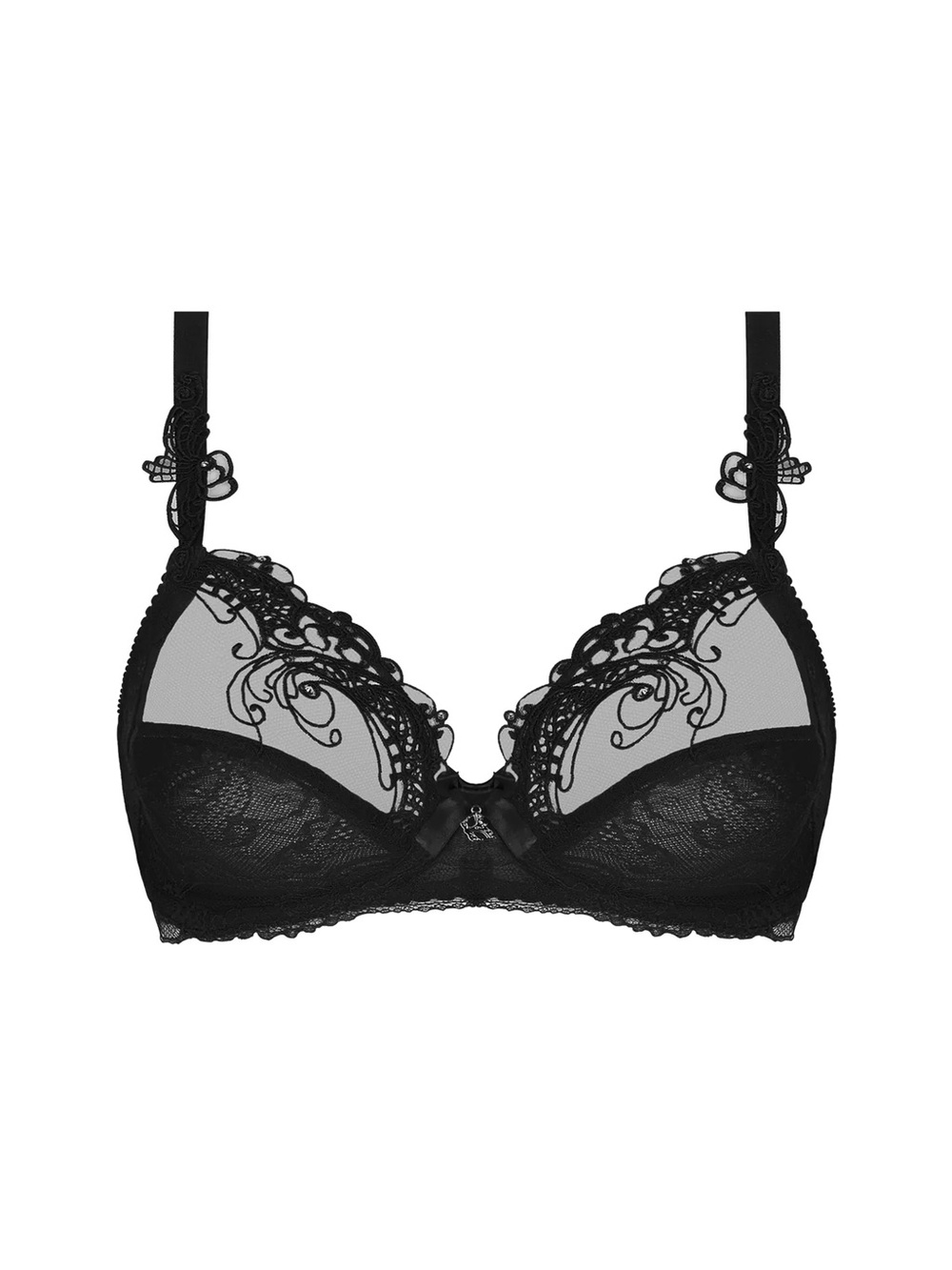 Lise Charmel Soir de Venise Full Cup Bra in Noir  Diamant (Black) - Picture 2 of 7